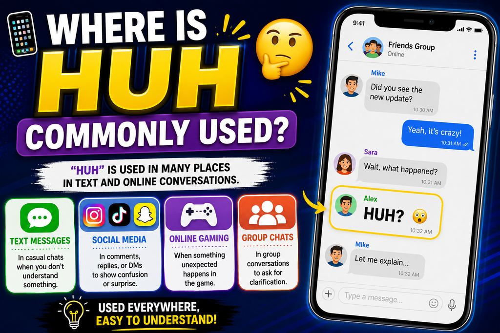 huh meaning in text