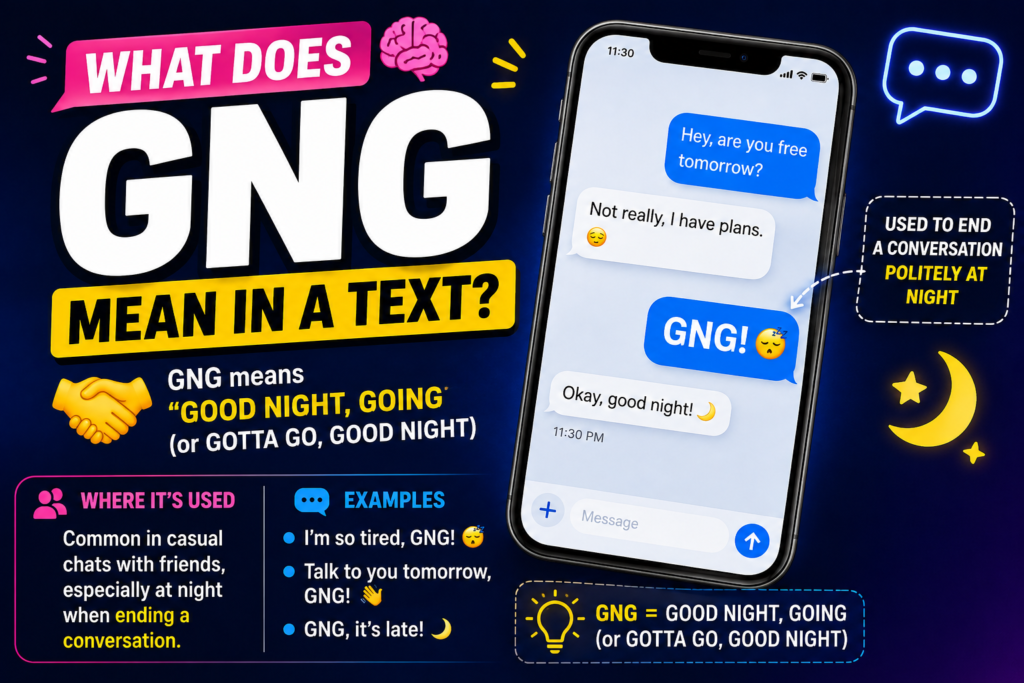 GNG meaning in text