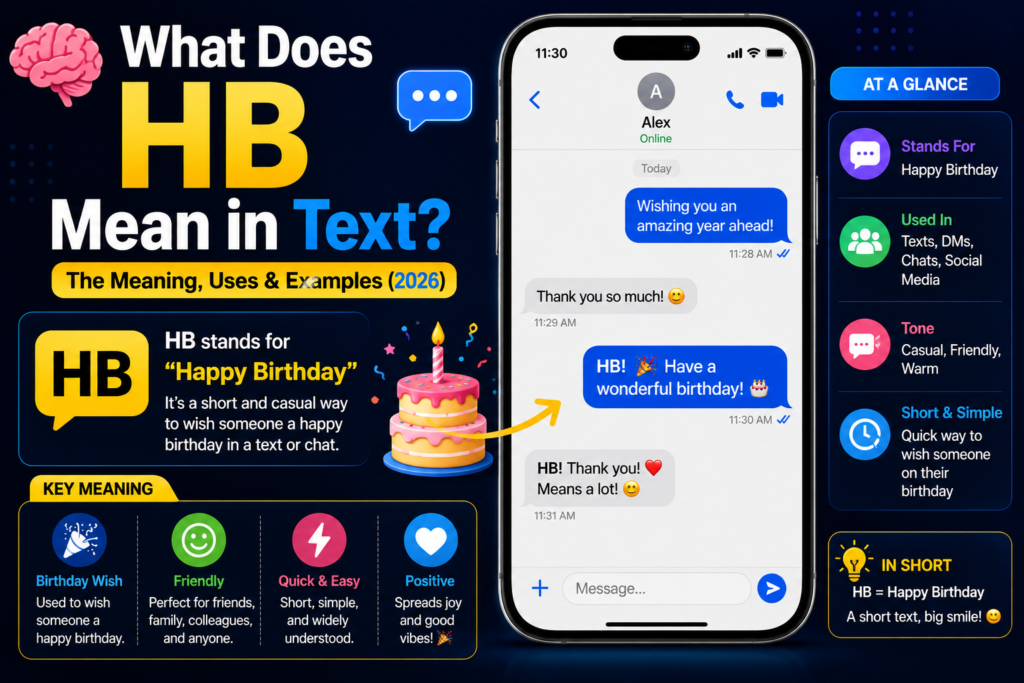 HB meaning in text.