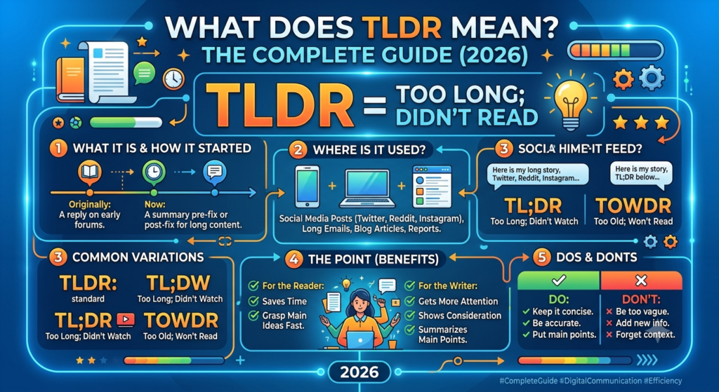 What Does TLDR Mean in Text