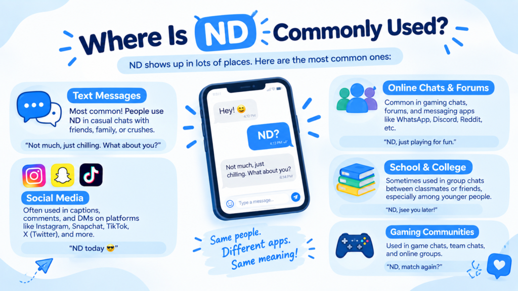 what does nd mean in text