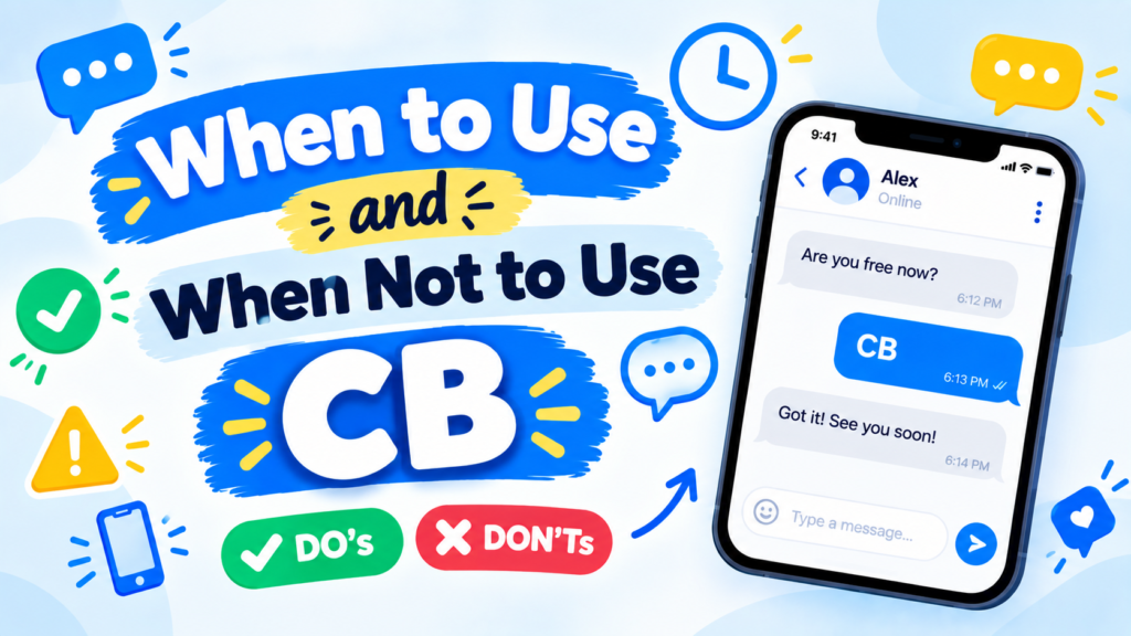 CB meaning in text