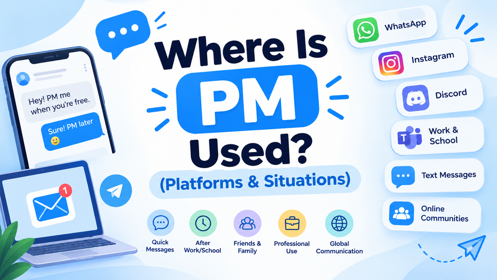 what does PM mean in text
