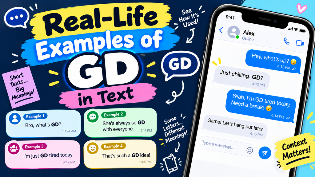what does GD mean in text