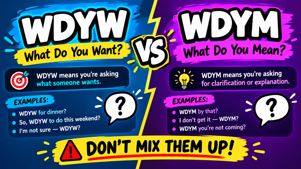 wdyw meaning