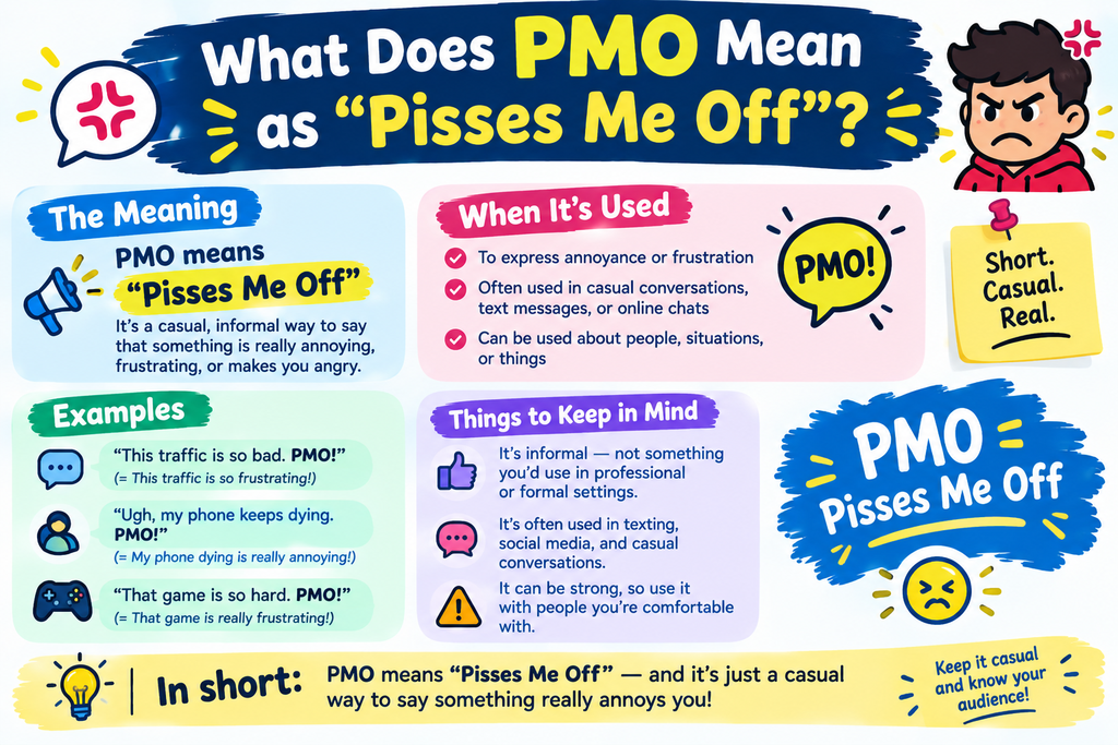 what does PMO mean in text