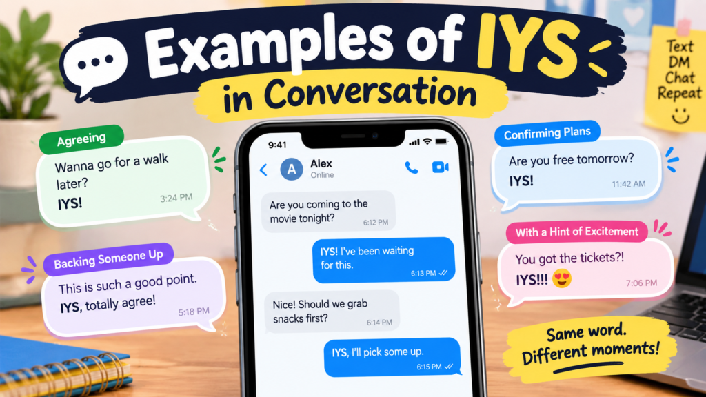 iys meaning in text